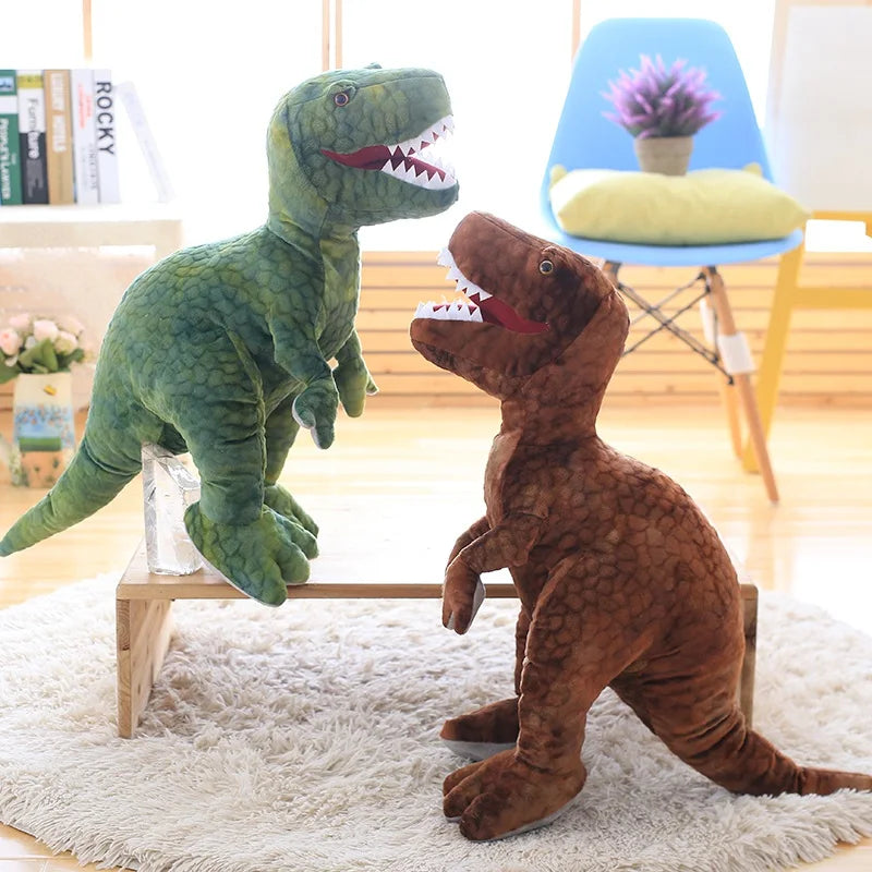 Hot 50cm-80cm Cute Simulation Dinosaur Plush Toys Stuffed Animals Plush Dinosaur Pillow Tyrannosaurus Rex Dolls Boys Girls Gifts